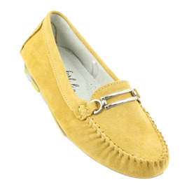 Mocassino in pelle scamosciata Filippo DP 1202 giallo 1