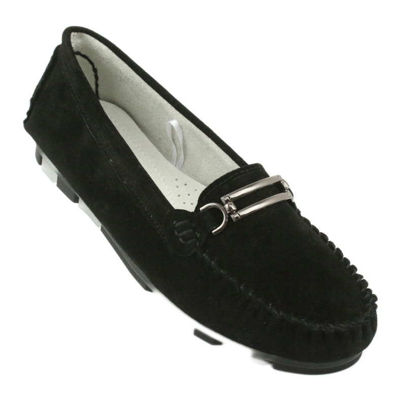 Mocassino Filippo DP1202 in pelle scamosciata nero 1