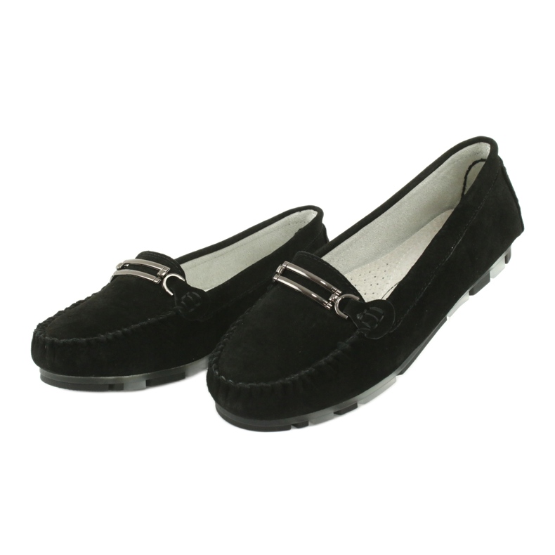 Mocassino Filippo DP1202 in pelle scamosciata nero 3