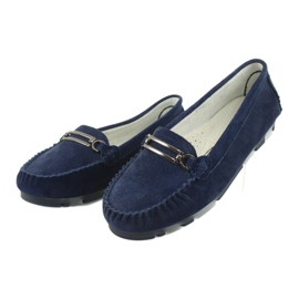 Mocassino in pelle scamosciata Filippo DP 1202 blu 3