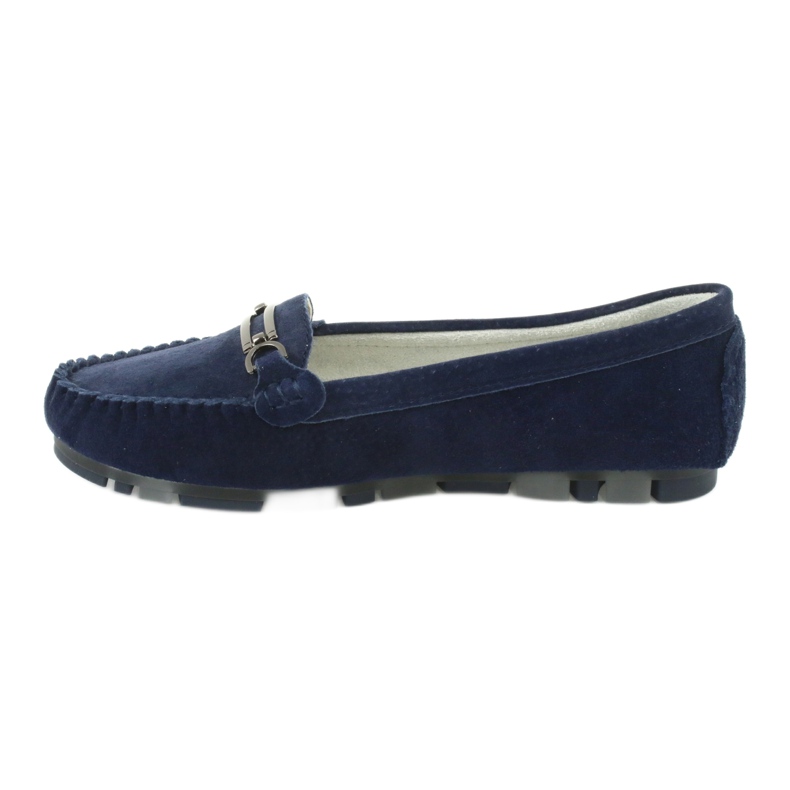 Mocassino in pelle scamosciata Filippo DP 1202 blu 2