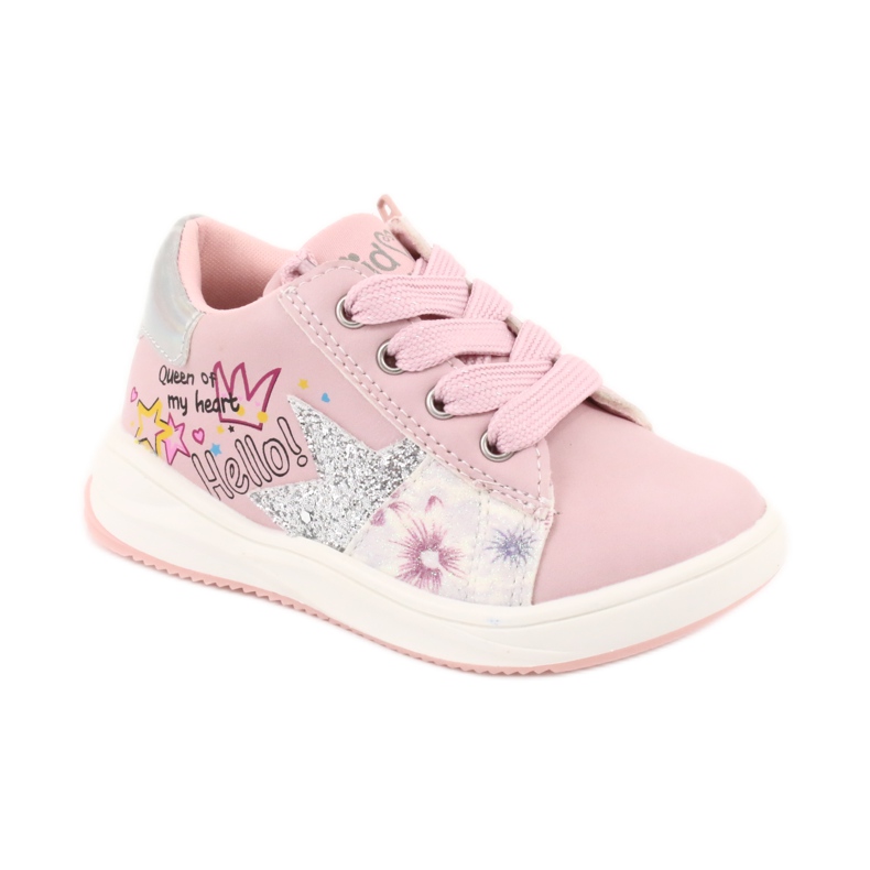 American Club GC15 scarpe sportive da stella per ragazze rosa grigio 1