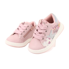 American Club GC15 scarpe sportive da stella per ragazze rosa grigio 3