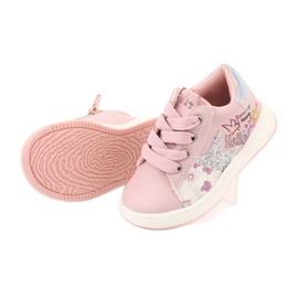 American Club GC15 scarpe sportive da stella per ragazze rosa grigio 5
