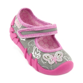Scarpe per bambini Befado 109P178 grigio rosa 2