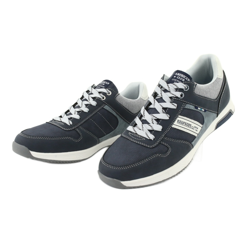Scarpe sportive da uomo ADI American Club RH01 blu navy blu grigio 3