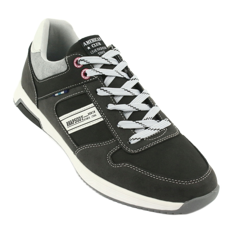 Scarpe sportive da uomo ADI American Club RH01 nero grigio 1