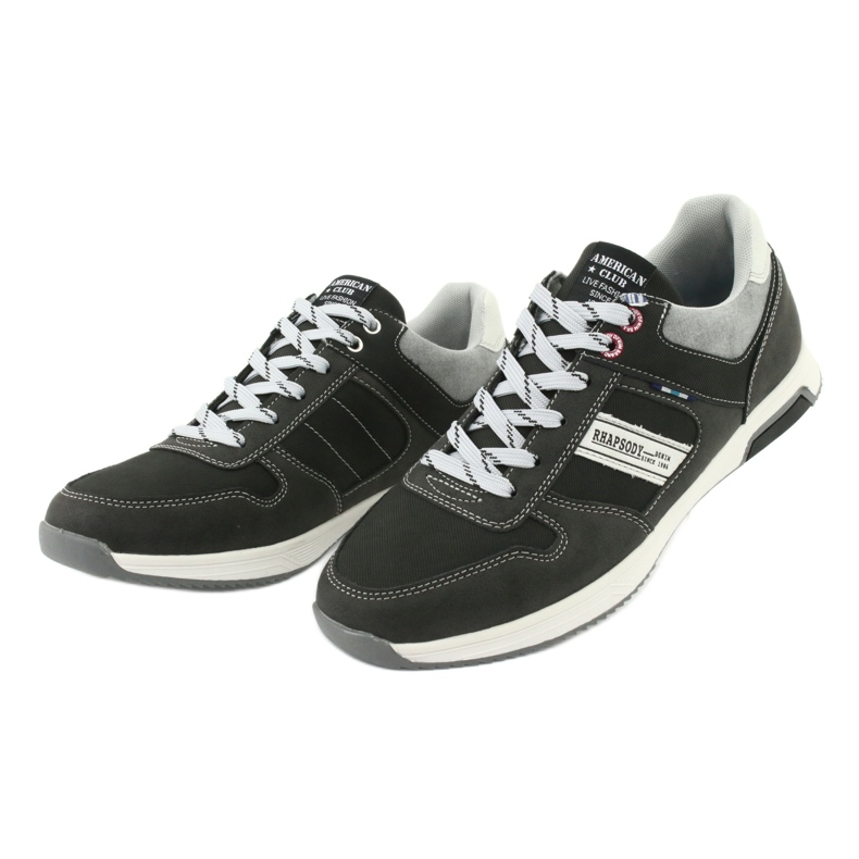 Scarpe sportive da uomo ADI American Club RH01 nero grigio 3