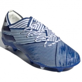 Scarpe da calcio Adidas Nemeziz 19.1 Fg Jr EG7238 multicolore bianca 1