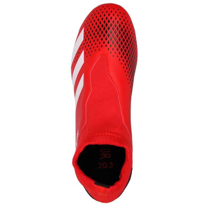 Scarpe da calcio Adidas Predator 20.3 Ll Fg Jr EF1907 rosso rosso 1
