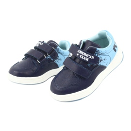 Scarpe sportive American Club GC18 Velcro blu navy blu 3