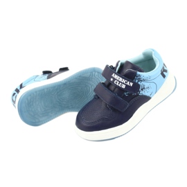 Scarpe sportive American Club GC18 Velcro blu navy blu 5