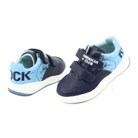 Scarpe sportive American Club GC18 Velcro blu navy blu 4