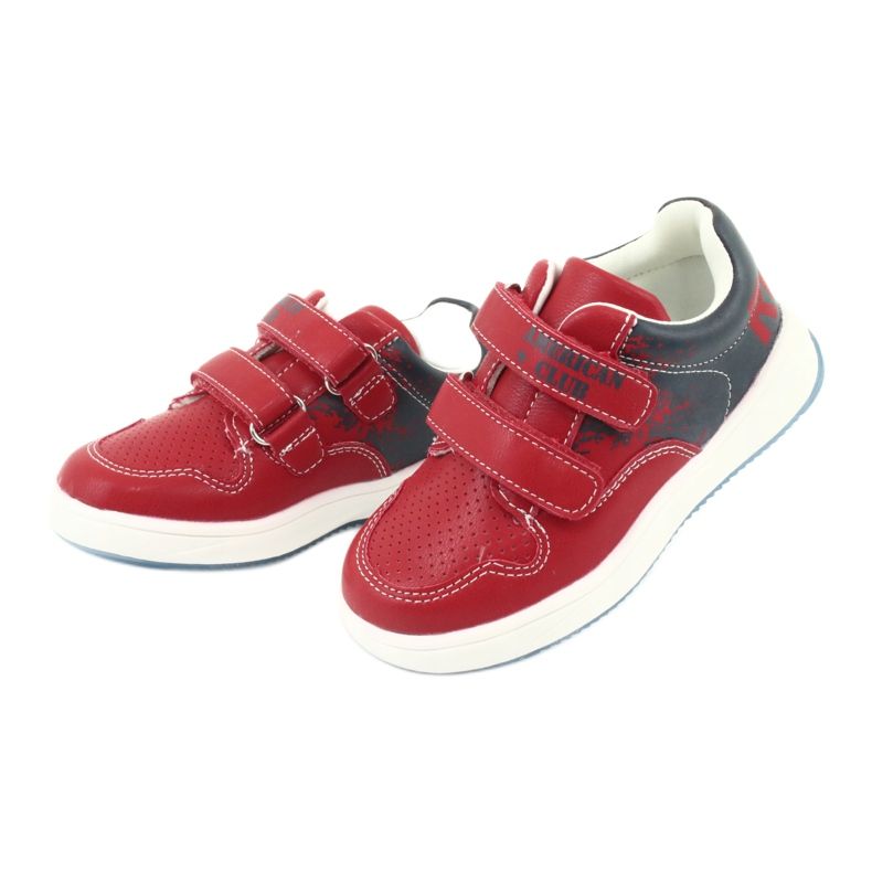 American Club Scarpe sportive in velcro rosse/blu navy rosso 3