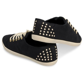 Sneakers In Tessuto Con Borchie VB67 Nero 1
