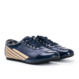 Scarpe jazz classiche blu navy 028-1 1