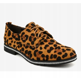Scarpe jazz nere, camoscio leopardato C-7222 nero multicolore 1