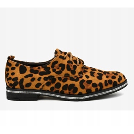 Scarpe jazz nere, camoscio leopardato C-7222 nero multicolore 2