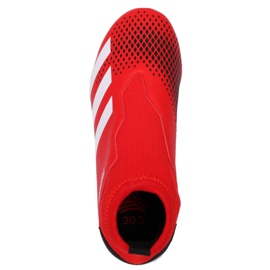 Scarpe indoor adidas Predator 20.3 Ll In Jr EF1952 multicolore rosso 1