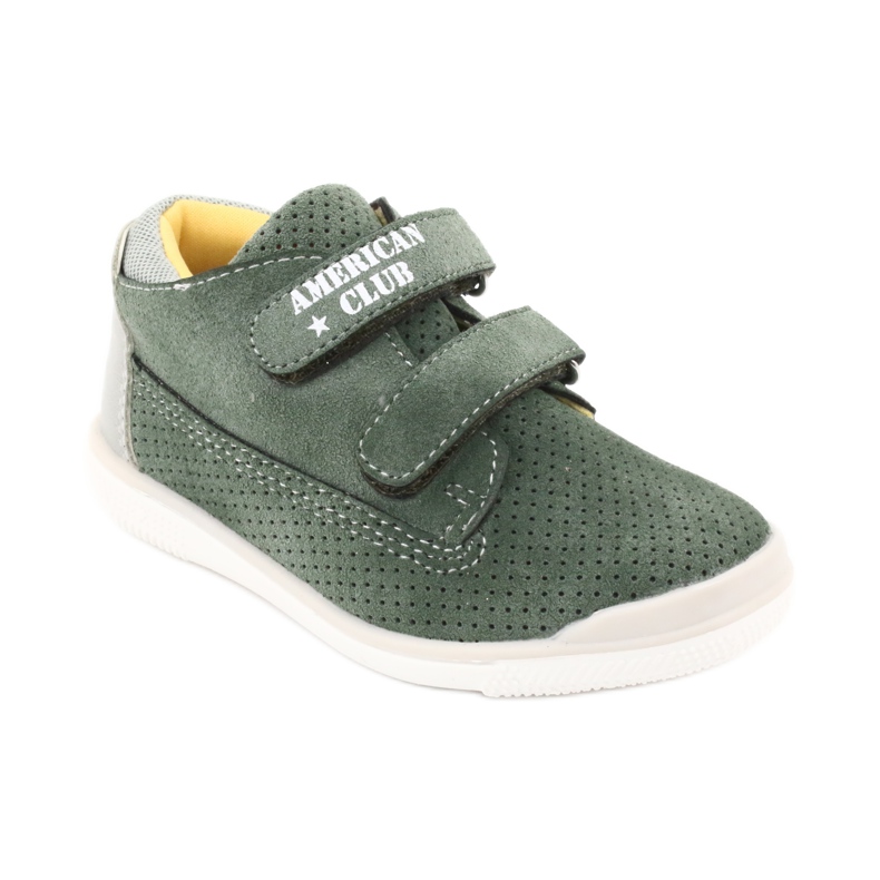 Stivali Con Velcro American Club GC22 grigio verde 1