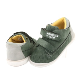 Stivali Con Velcro American Club GC22 grigio verde 4