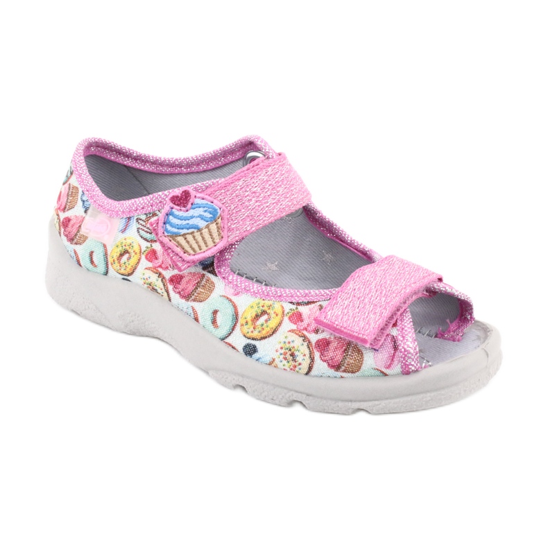 Scarpe per bambini Befado 969X142 blu rosa grigio verde giallo 1
