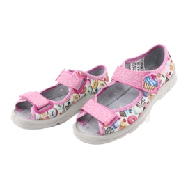 Scarpe per bambini Befado 969X142 blu rosa grigio verde giallo 3
