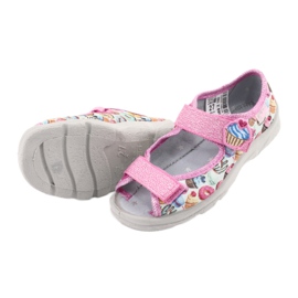 Scarpe per bambini Befado 969X142 blu rosa grigio verde giallo 5