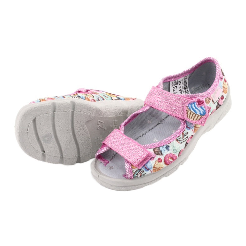 Scarpe per bambini Befado 969X142 blu rosa grigio verde giallo 5