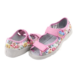 Scarpe per bambini Befado 969X142 blu rosa grigio verde giallo 4
