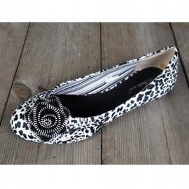 Ballerine Bella Decorazione 369-15 Nero bianca 1