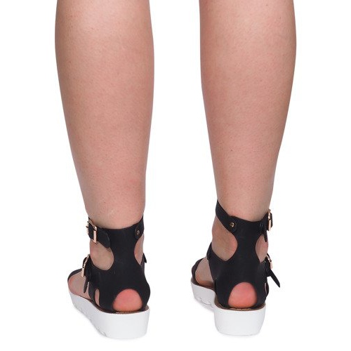 Sandali Con Cerniera 50035 Nero 1