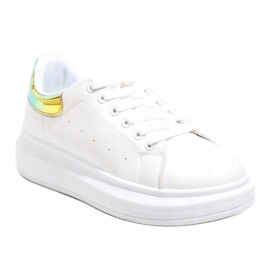 Sneakers bianche con suola spessa 7935-SP bianco 1