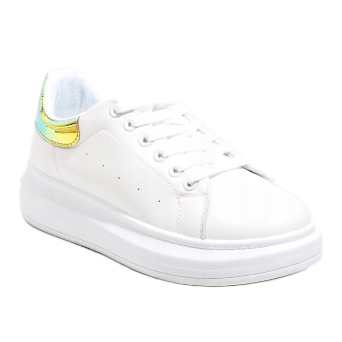 Sneakers bianche con suola spessa 7935-SP bianca 1