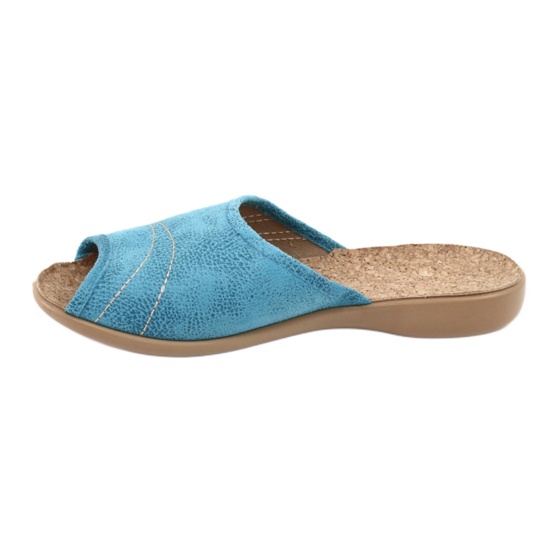 Ciabatte da donna Befado in sughero 254D010 blu 2