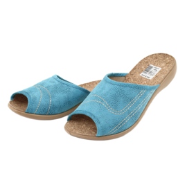Ciabatte da donna Befado in sughero 254D010 blu 3