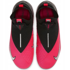 Nike Phantom Vsn 2 Elite Df FG / MG Jr CD4062-606 scarpe da calcio rosso-rosa, nero rosa 1