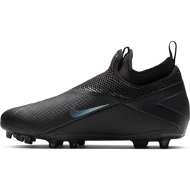Nike Phantom Vsn 2 Academy Df FG / MG Jr CD4059-010 scarpe da calcio nero nero 2