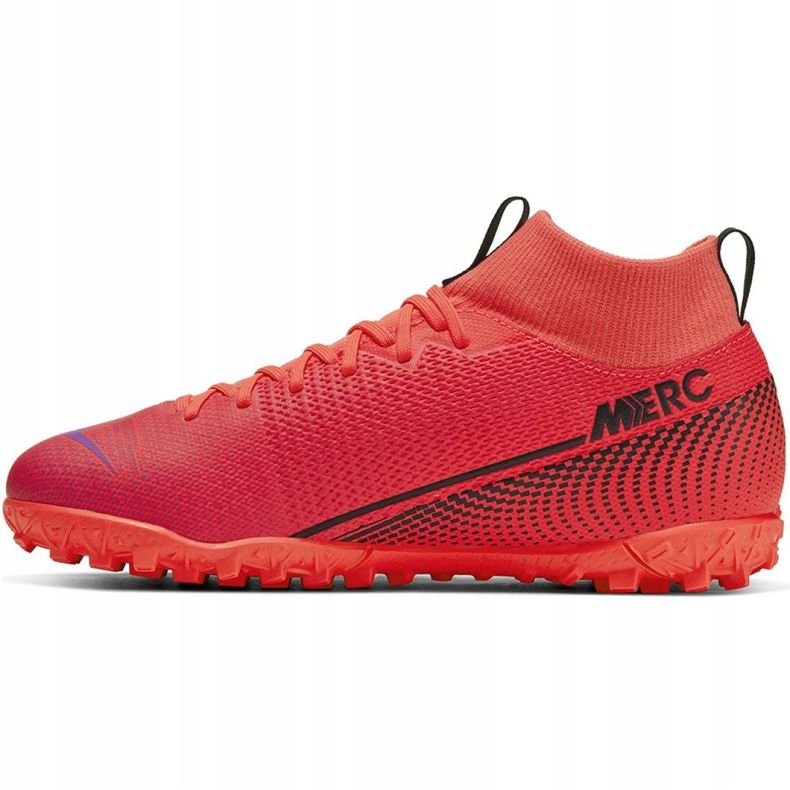 Nike Mercurial Superfly 7 Academy Tf Jr AT8143-606 scarpe da calcio rosso rosso 2