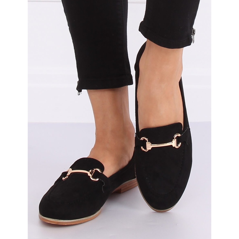 Nero Mocassini neri da donna T355P Black 1
