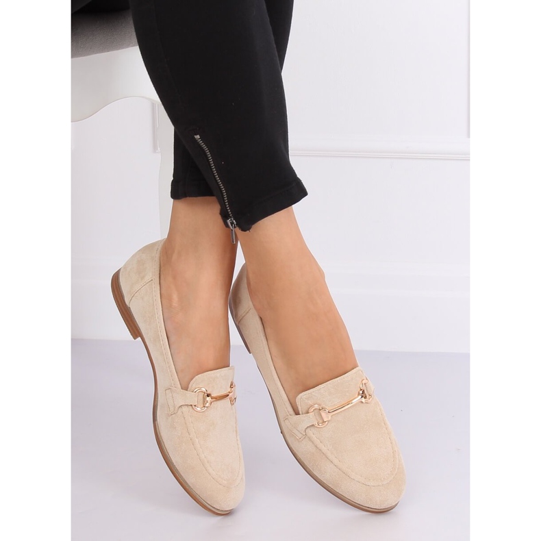 Mocassini donna beige T355P Beige 2