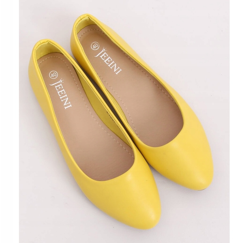 Ballerine tinta unita gialle Z1007 Giallo 1
