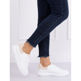 Sneakers da donna bianche LA85P Beige bianco 1