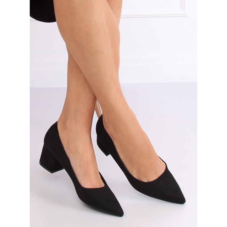 Décolleté tacco basso nero A-3370 Nero 1
