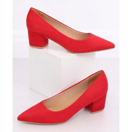 Décolleté tacco basso rosso A-3370 Rosso 1