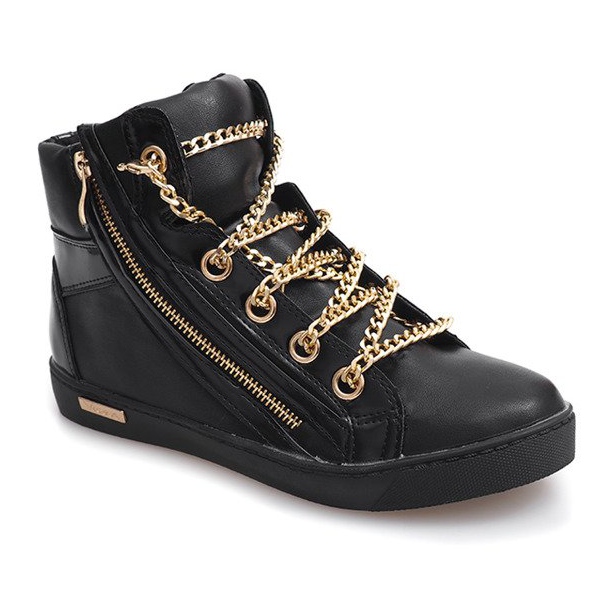 Sneakers Alte Con Cerniera Y405 Nere nero 1