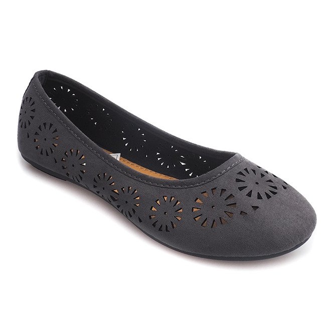 Ballerine traforate A009 Grigio 1