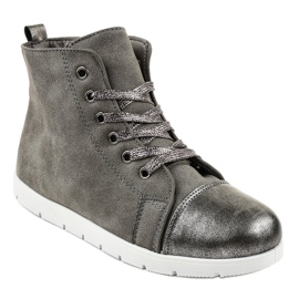 Calde scarpe da ginnastica grigie VT-63 grigio 1