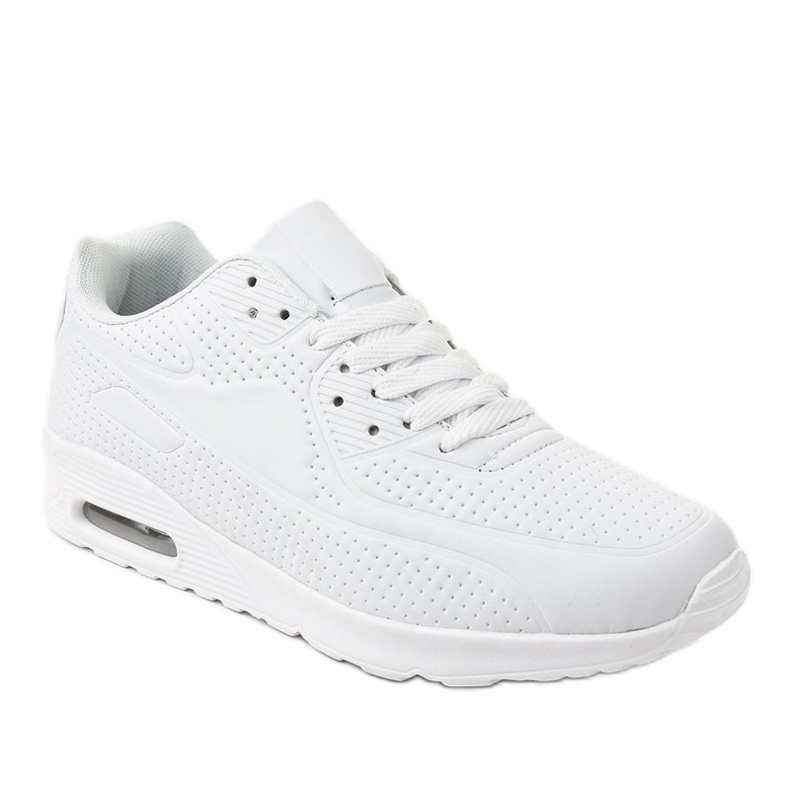 Scarpe sportive da uomo bianche M014-3 bianco 1