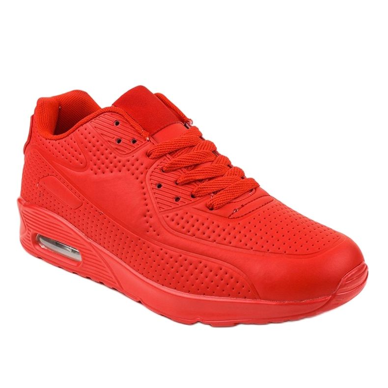 Scarpe sportive da uomo rosse M014-5 rosso 1